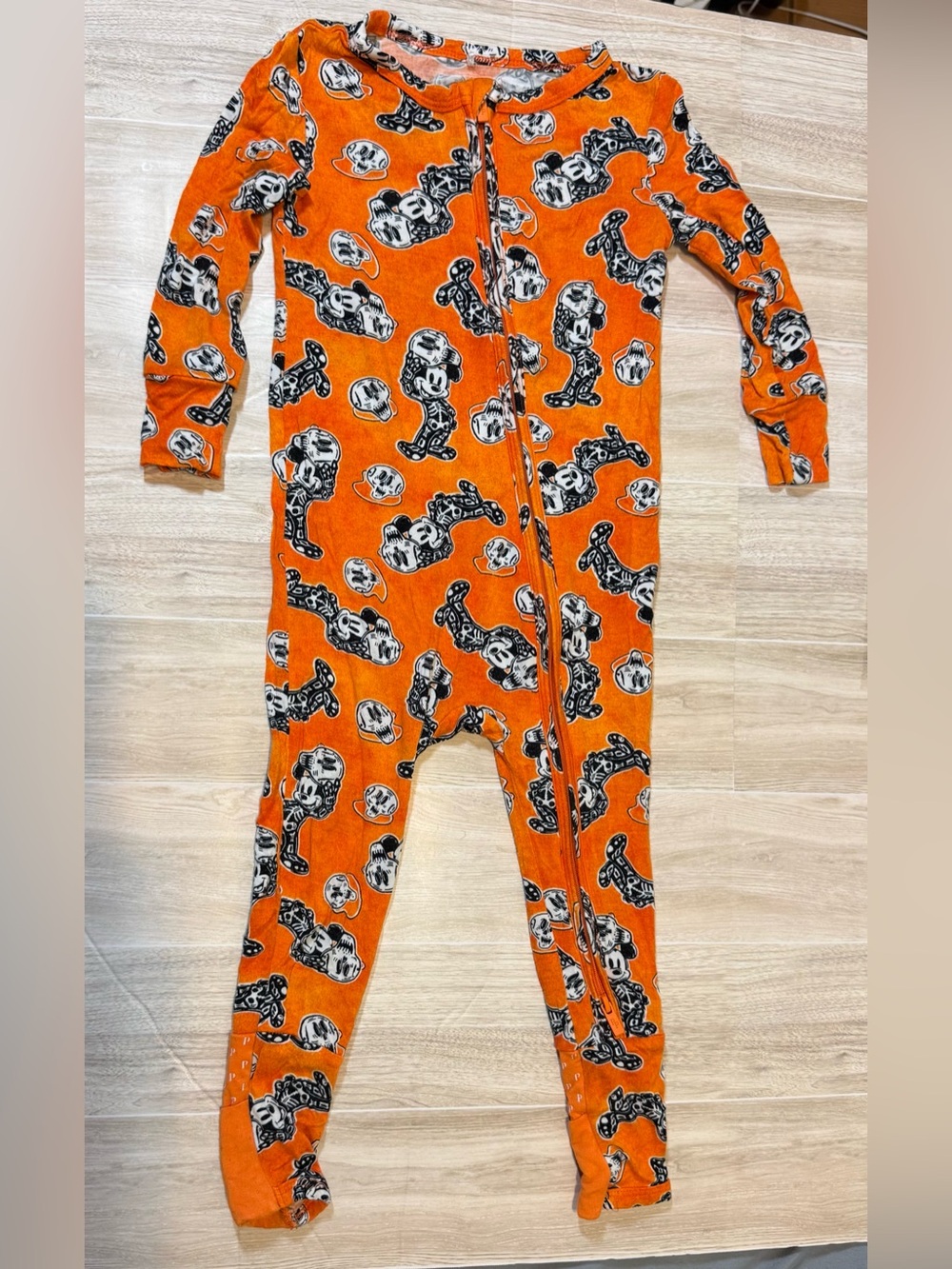 Posh Peanut Mickey Halloween Zippy Bamboo Pajamas Size 12-18 Months